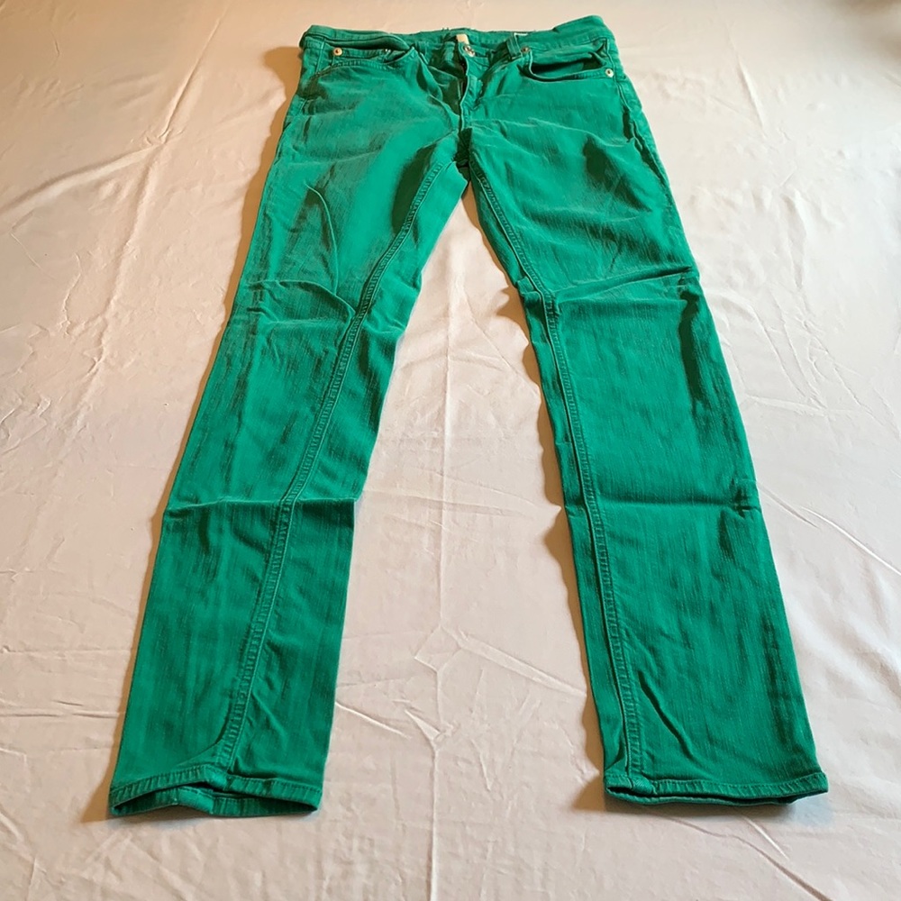 Rag & Bone Green Skinny Jeans - 29